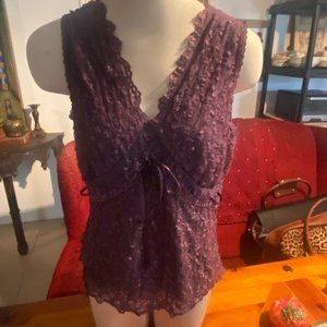 Lacey Purple Merona Blouse